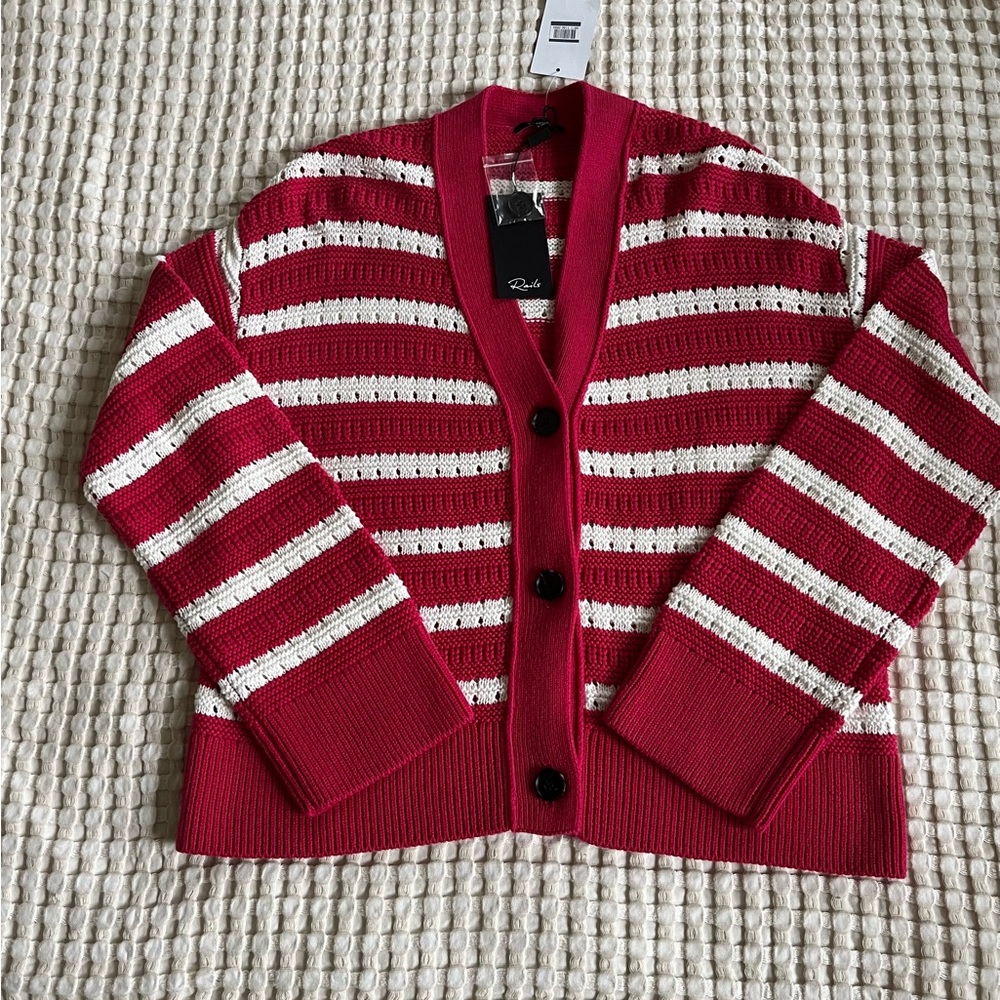 Brand New Women’s Rails Geneva Cardigan Pink Sweater XS